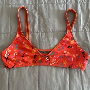 Orange printed jolyn top, L